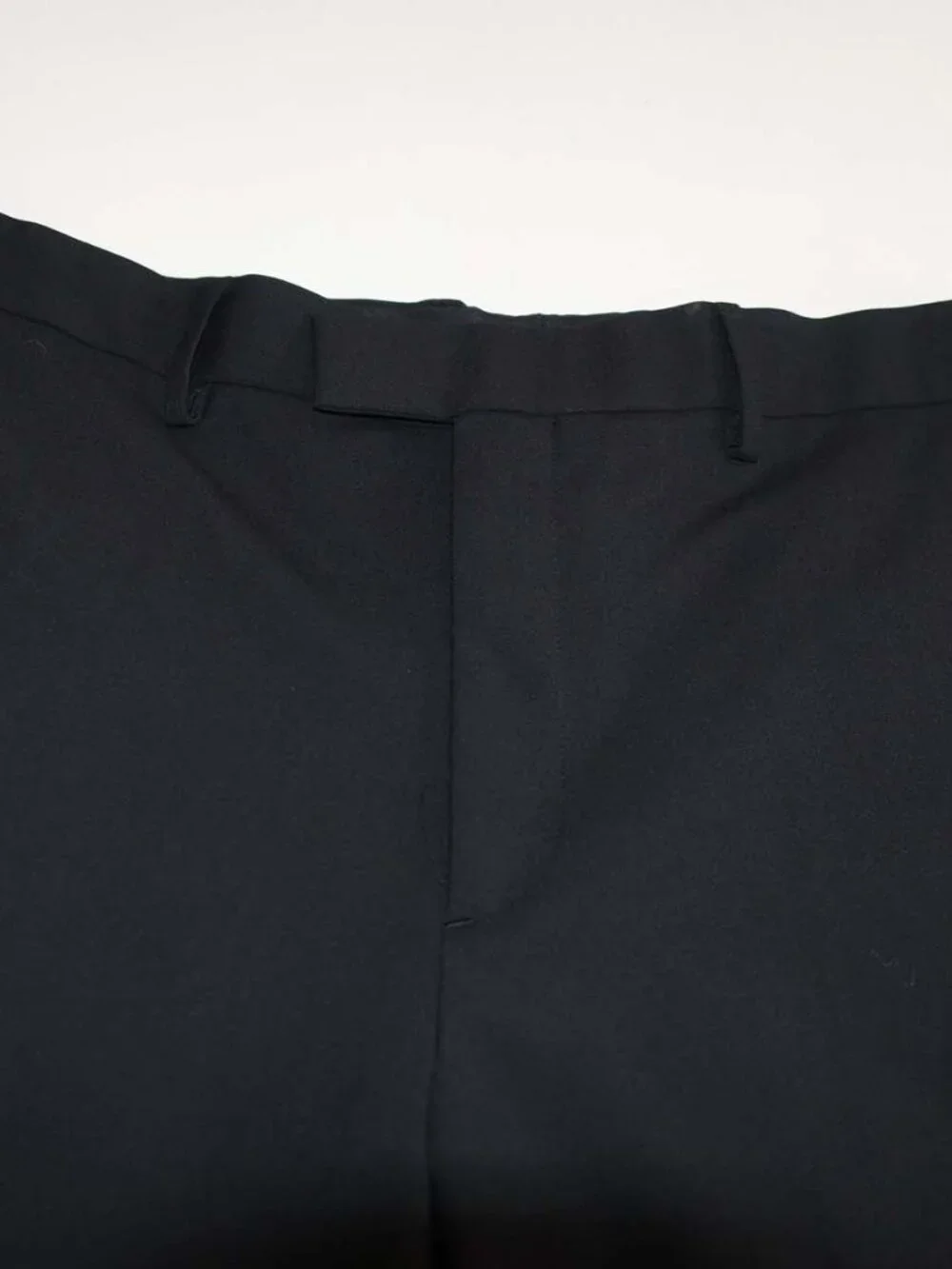 Banana Republic Men's Plain Weave Suit Trouser Pants 34 x 28 Black Tailored Fit